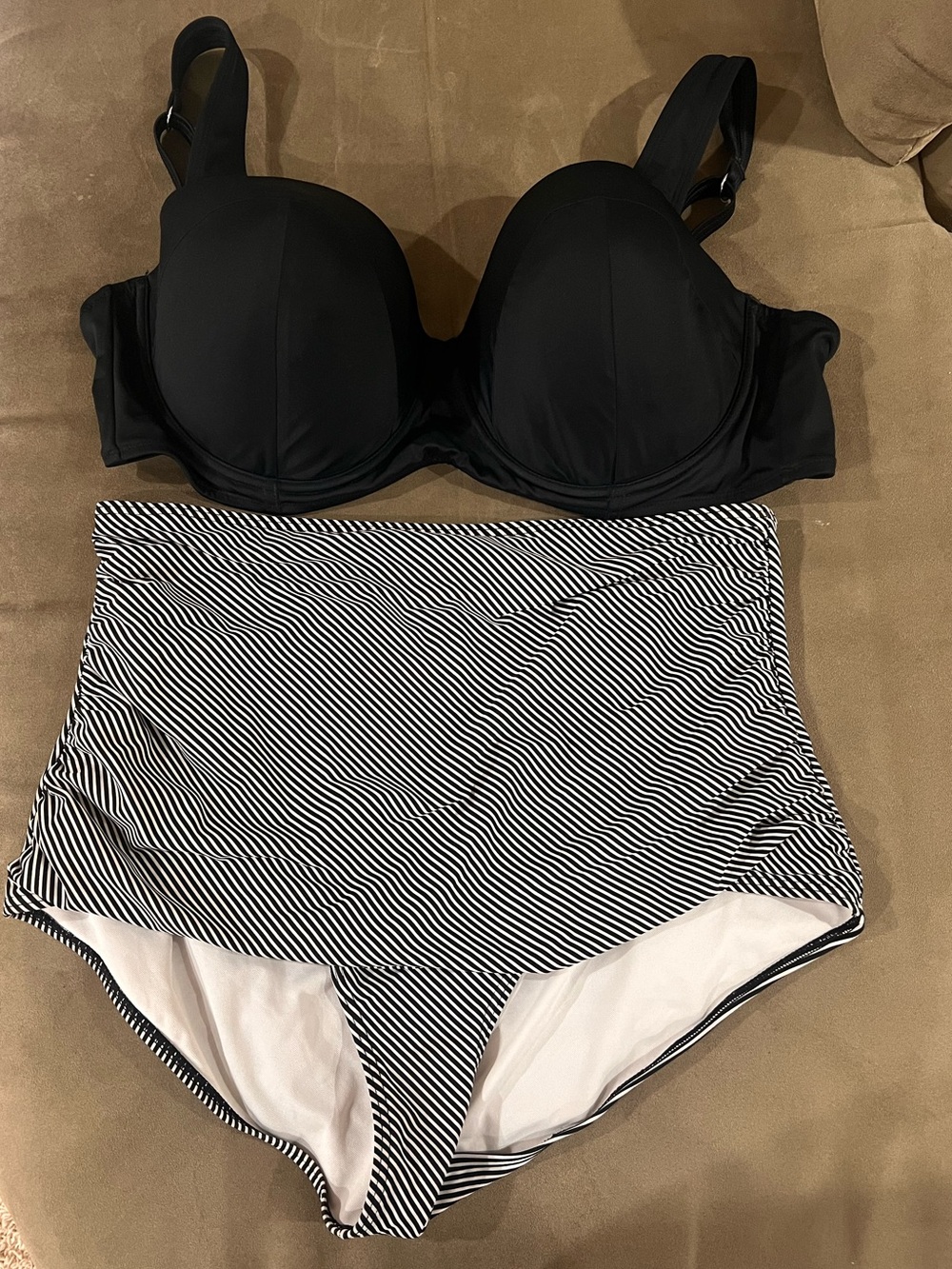 Bare Necessities Black Underwire Bikini Top